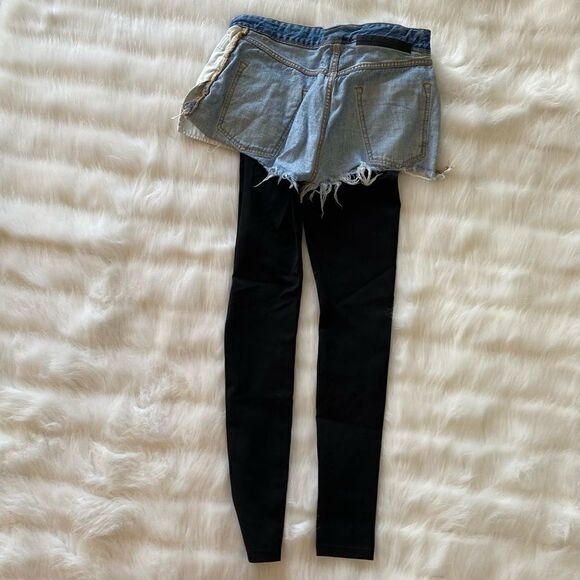 Unravel Project Reverse Short Cotton Leggings (26) - Picture 7 of 13